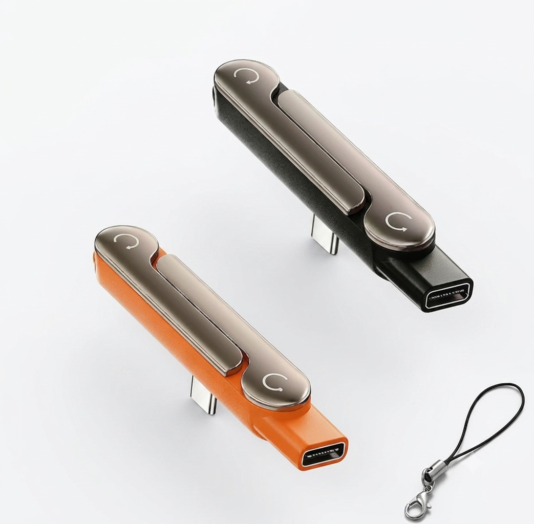 Foldable Type C Charging Stand Adapter